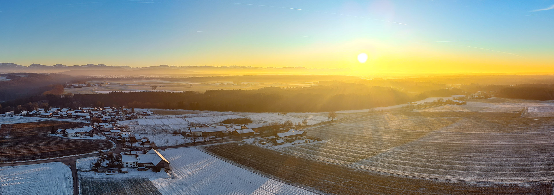 Sonnenuntergang bei Grub 
